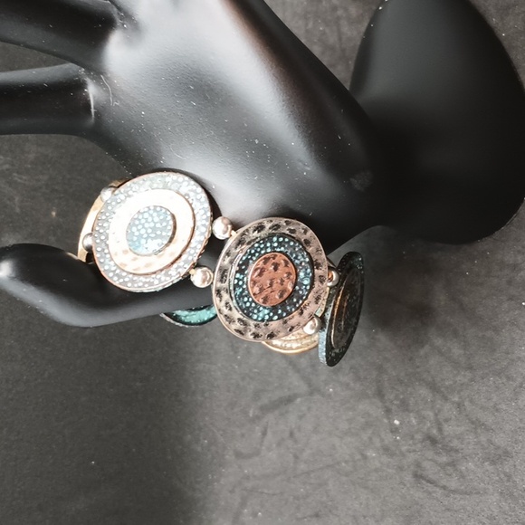 Unbranded boho style metal circle stretch bracelet - Picture 1 of 2